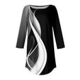 thumbnail image 4 of White Dress Shirts for Women, Polyester Women'S Plus Size Tops, 3/4 Sleeve Womens Shirts Plus Size, Womens Tops Plus, Floral Weekend Printed Sunflower Shirts for Women Plus Size, 4 of 5