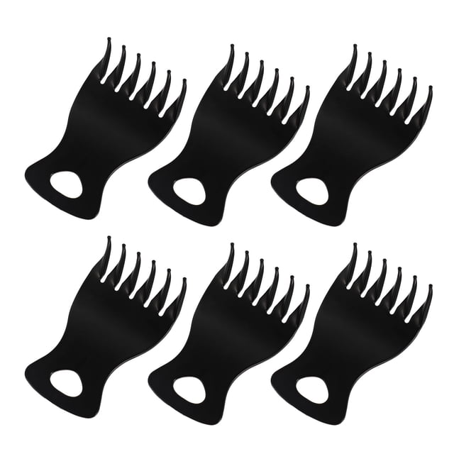 BALAHAPY 6Ud Peine De Corte Y Estilismo Para Negro Ideal Para Uso En Casa Y Salón