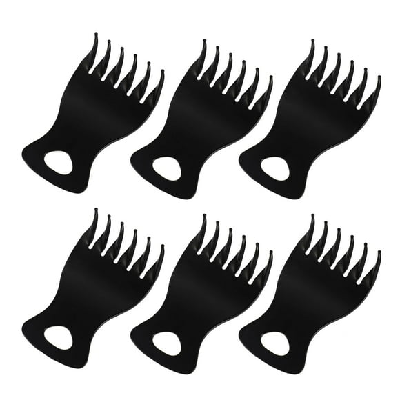 BALAHAPY 6Ud Peine De Corte Y Estilismo Para Negro Ideal Para Uso En Casa Y Salón