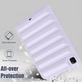 thumbnail image 7 of Allytechgroup Shockproof Case for Apple iPad Pro 11 Inch 2024, Wave Bubble Style Protective Cover Soft TPU Back Shell with Raised Edges for Camera & Screen, Lightpurple, 7 of 7