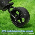 thumbnail image 6 of 3 Wheel Golf Push Cart, Foldable Golf Bag Cart with Ball Loading Aperture, Scorecard Board, Water Bottle Holder, Foot Brake-Black, 6 of 8