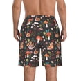 thumbnail image 3 of Naloa Mushroom Snail Men's Beach Shorts, Surfing shorts, Swim trunks, Quick Dry Swim Trunks for Surfing Beach Fun - Large, 3 of 9