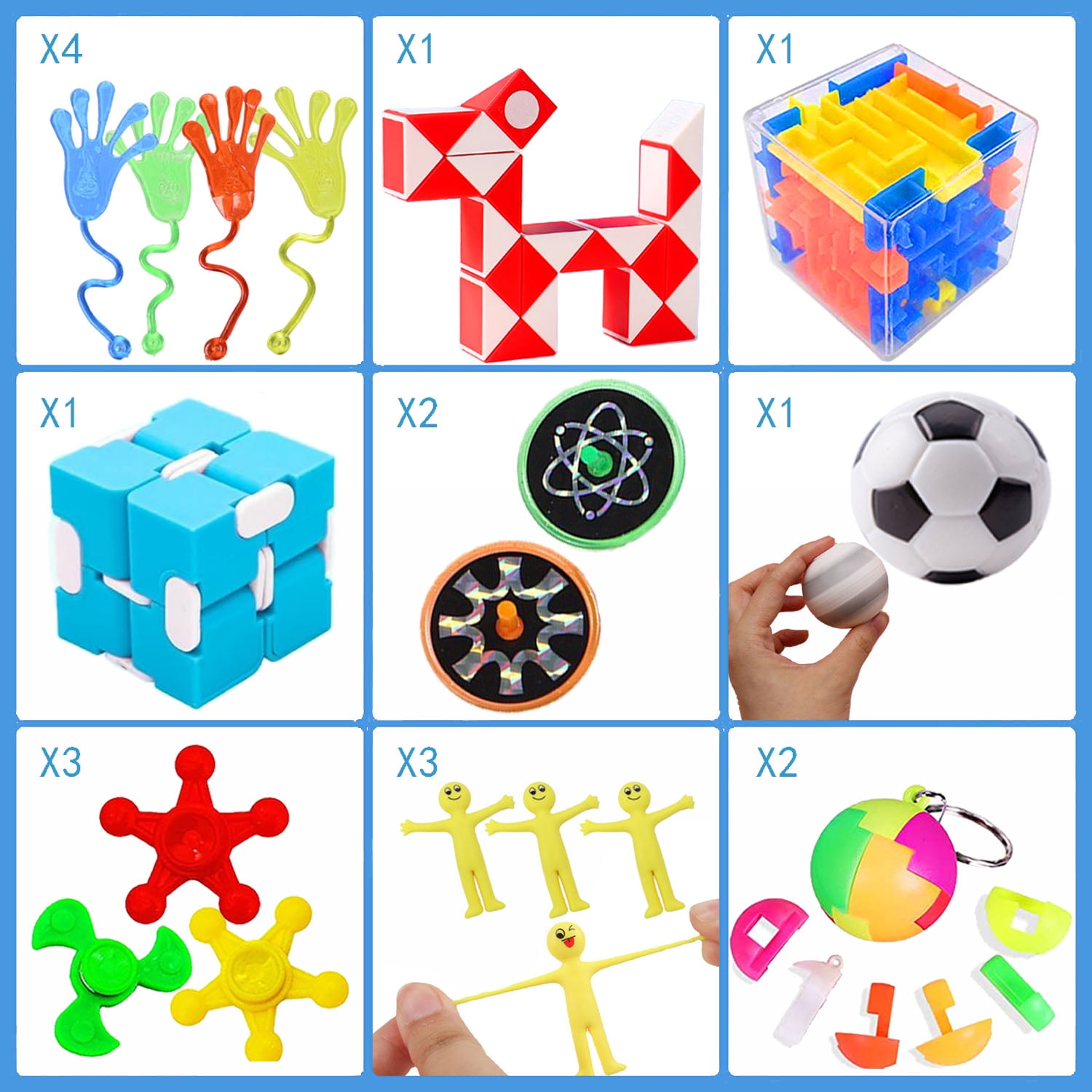 Hongyou 120-Piece Fidget Toys Party Favors Gifts for Kids, Adults