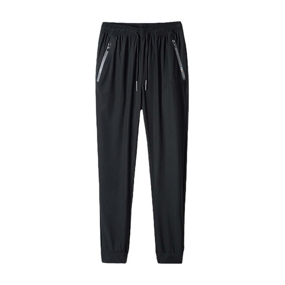 PMUYBHF Male Black Sweatpants Men Open Bottom Men and Women's Lightweight Joggers Pants Dry Running Hiking Pants Workout Track Pants With Zipper Pockets Mens Slim Fit Jeans Stretch
