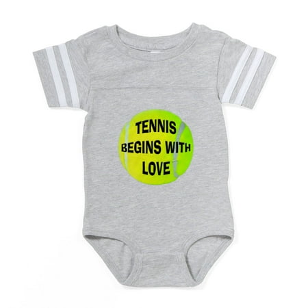 

CafePress - Tennis Love - Cute Infant Baby Football Bodysuit