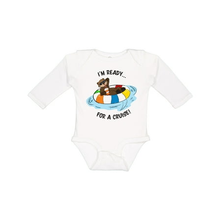 

Inktastic I m Ready for a Cruise Otter Gift Baby Boy or Baby Girl Long Sleeve Bodysuit