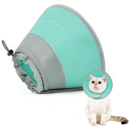 Cat Cone Collar Soft to Stop Licking Adjustable Foldable Lightweight Kitten Cones After Surgery Recovery for Cats & Kittens Cat Cone Alternative Easy Eating