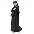 thumbnail image 2 of EnJoCho Musli𝗆 Dress for Girls Islami𝖼 Prayer Abaya Dress Long Sleeve Kaftan Robe Maxi Dress with Hijab Kids Ramadan Eid Outfit Burka, 2 of 6