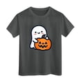 thumbnail image 5 of boobe Halloween Shirt for Girls Funny Graphic Printed Tshirt Slim Fit Fall Winter Casual Short Sleeve Crewneck Tee Top, 5 of 6