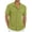 07-Grass Green, variant on Iceglad Men's Casual Button Down Shirts Short Sleeve Shirts Vacation Beach Summer Hollow Out Tops