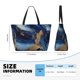 thumbnail image 4 of Fotbe Navy Blue Marble Bolsa de Viaje para Playa - Resistente al Agua, Bolsa Tote de Gran Capacidad y Ligera con 7 Bolsillos para Mujeres y Hombres, 4 of 7