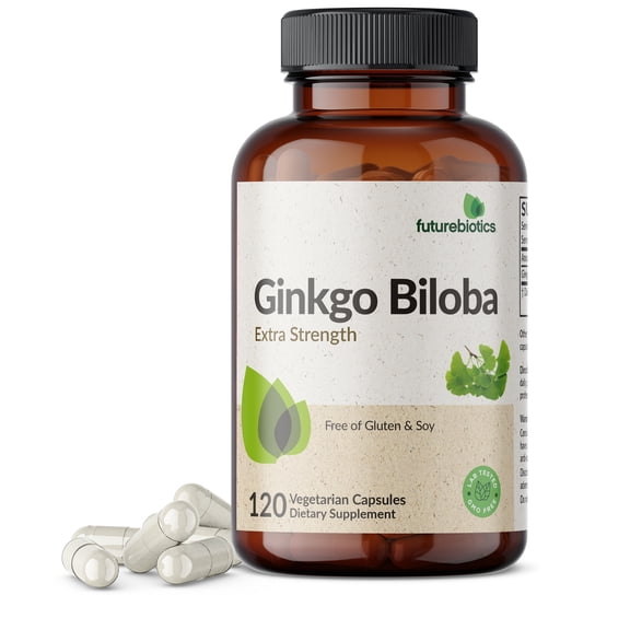 Futurebiotics Ginkgo Biloba 500 MG Per Serving, 120 Vegetarian Capsules