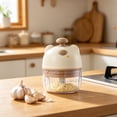 thumbnail image 4 of EQWLJWE Choppers Mini Meat Grinder Garlic Chopper Electrics Garlic Press Mincer Household Food Processor Small Blenders for Vegetable Fruit Baby Food Maker Kitchen Gadget, 4 of 6