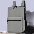 thumbnail image 1 of 1pc Gray 14-15 Inch Men's Ultra-thin Business Backpack, Computer Laptop Notebook Backpack, Lightweight Waterproof Backpack, Business Commuter Doument File Storage Bag, 1 of 5