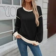 thumbnail image 2 of ABATAB Sweatshirts for Women Crewneck Long Sleeve Casual Pullover Shirts Tunic Lightweight Tops Fall Fashion Clothes, 2 of 7