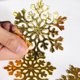 thumbnail image 3 of Decoración de copos de nieve brillantes para árbol de Navidad, apliques pequeños para decoración de boda, hojas huecas, estrellas, fiesta en casa de Año Nuevo, 6/10/12 piezas, 3 of 5