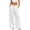 White, variant on Lightweight Linen Pants Women Summer High Waist Loose Casual Wide Straight Leg Beach Pants Slacks Work Trousers with Pockets