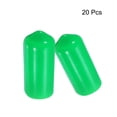 thumbnail image 2 of 20Pcs Rubber End Caps 7mm Vinyl Round Bolt Cap Cover Screw Thread Protectors Green, 2 of 5