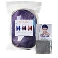 thumbnail image 3 of EmaxDesign Perruques 32 Pouces Perruque Cosplay pour Femmes avec Capuchon de Perruque et Peigne (Violet Foncé), 3 of 5