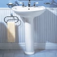 thumbnail image 2 of American Standard Cadet Pedestal Combo Bathroom Sink with 8 in. Faucet Centers in White, 2 of 2