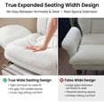 thumbnail image 5 of Genpo Criss Cross Desk Chair, Cross Legged Office Chair with Wheels, Black Leather Big and Tall Reclining Office Chair 500lbs with Foot Rest, Reversible Armrests & Wide Seat, 5 of 11