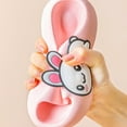 thumbnail image 4 of 2-3 Years Kid's Slides Girls Boys Comfort Non-Slip Thick Sole Slippers Summer Beach Shoes Toddler Slippers Baby Girls Cute Cartoon Rabbit EVA Soft Non-slip Thick Bottom Outdoor Slippers Yellow, 4 of 4