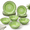 Green, variant on Green 12-Piece Dinnerware Set for 4, Tableware with Floral Rustic Design