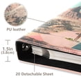 thumbnail image 3 of FORMRS 3 Ring Photo Album 4"x6" Self Adhesive Large Capacity PU Leather Cover, Retro UFO, 3 of 8