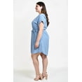thumbnail image 2 of Vestido con detalle de encaje Roman Fashion /Tallas Extras, 11529 (Azul claro) azul 42, 2 of 7