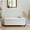 White, variant on Fabric Storage Ottoman, Bench for Entryway and Bedroom, 43.31"x16.73"x15.75", Gray