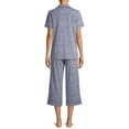 thumbnail image 5 of Secret Treasures Women's and Women's Plus Traditional Short Sleeve Notch Collar Pajama Set, 5 of 6