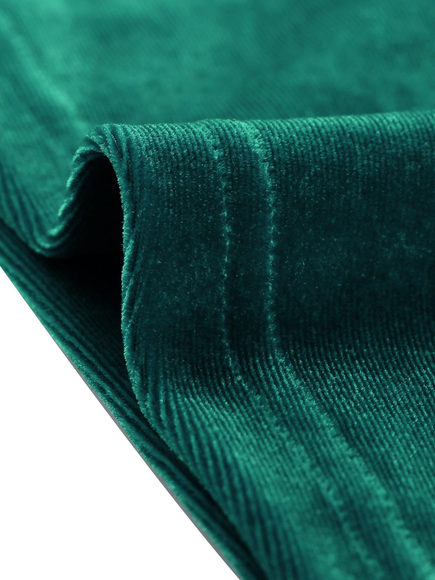 DARING DIVA Women's Office Pocket Front Long Sleeve Button Down Velvet Shirt S Dark Green