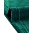 thumbnail image 5 of INSPIRE CHIC Women's Office Pocket Front Long Sleeve Button Down Velvet Shirt L Dark Green, 5 of 5