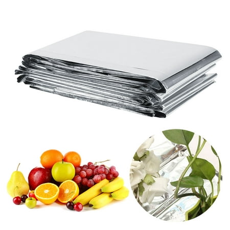 Yosoo Plant Reflective Film Garden Greenhouse Grow Highly Reflective Covering Foil Sheets 210 x 120 cm / 82.68 x 47.24 (Best Greenhouse Covering Material)
