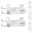 thumbnail image 4 of Adhesive Wall Mounted Toothbrush Organizer 5PCS Electric Toothbrush Holder with Drain, Space Saving Bathroom Storage for Clean and Dry, 4 of 4