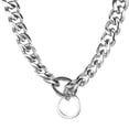 thumbnail image 5 of W/W Lifetime Silver Dog Collar Slip Metal Chain Heavy Duty Bulldog Collar, 5 of 7