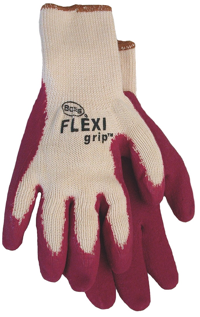 Boss Gloves Medium Flexi Grip Latex Palm Gloves