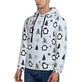thumbnail image 3 of Daiia penguin tree star for Men's Fashion Hoodies & Sweatshirts with Kangaroo Pocket Hooded Sweatshirt Breathable & Moisture Wicking-Medium, 3 of 7