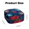 thumbnail image 2 of Snowflakes Sanitary Napkin Pouch with Plush Velvet, Sponge, and Oxford Cloth - 4.7x6.6x6.6 in - Ideal for Storing Your Sanitary Napkins, 2 of 6