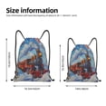 thumbnail image 2 of Bingfone Cartoon Train Hot Air Balloon Drawstrings Backpacks Bags for Men Women Gym Drawstrings Bag-Medium, 2 of 6
