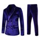 thumbnail image 1 of Vestido de Noche Para Hombre de Color Sólido Con Doble Botonadura Delgada Traje de Mejor Hombre Odeerbi ODB-6, 1 of 9