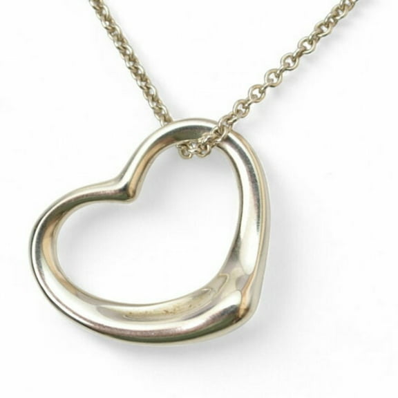 Pre-Owned Tiffany & Co. Elsa Peretti heart pendant in silver, 2.1cm wide (Good)