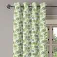 thumbnail image 2 of Ambesonne Retro Grommet Curtain, Abstract Floral Polka Dot, 50" x 120", Apple Green Sage Green, 2 of 6