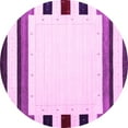 thumbnail image 1 of Ahgly Company Indoor Round Solid Pink Modern Area Rugs, 8' Round, 1 of 4