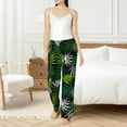 thumbnail image 5 of Uemuo Tropical Leaves1 Pattern Women's Wide Leg Palazzo Lounge Pants with Pockets Light Weight Loose Comfy Casual Pajama Pants-Small, 5 of 9