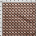thumbnail image 4 of oneOone Rayon Rust Brown Fabric Abstracts Quilting Supplies Print Sewing Fabric By The Yard 56 Inch Wide, 4 of 5