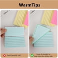 thumbnail image 3 of (1 Pack) Lined Sticky Notes 4X6 In Ruled Stickies Super Sticking Power Memo Pads Bright Colors, Post On Windows Doors,Recyclable,Easy To Write On(4x6 in), 3 of 4