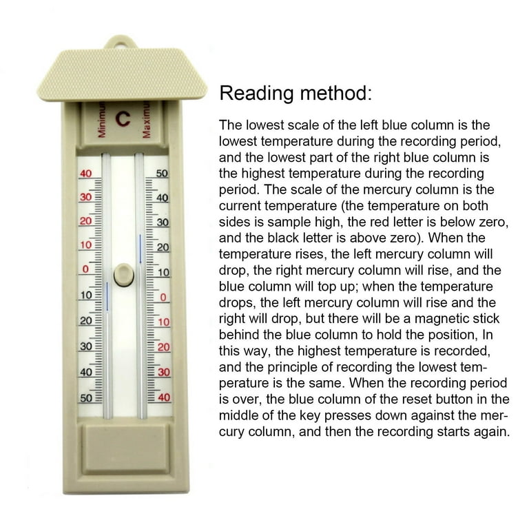 Digital Thermometer for Monitoring Maximum and Minimum Temperatures — High  Low Thermometer