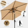 thumbnail image 3 of Patio Umbrella,7.5ft Outdoor Table Umbrella with Push Button Tilt and Crank,Market Umbrella 6 Sturdy Ribs,Yard Umbrella, 3 of 9