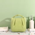 thumbnail image 3 of For Girls Elegant Candy Color Handbag Storage Cases Travel Wash Bag Makeup Bag Hanging Toiletry Bag Women Cosmetic Bag Korean Storage Bag BEIGE, 3 of 8